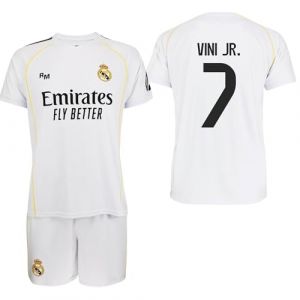Real Madrid Ensemble Enfant 1ère équipe 25-26 - Réplique Officielle Vinicius (RAMBLABARCELONA, neuf)