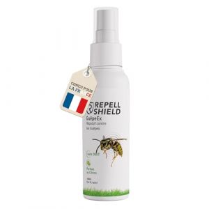 RepellShield Répulsifs à Abeilles, Guêpes et Frelons - 100ml - Éloigne avec Précision - Fragrance d'Agrume - Produit Anti Guepe Piscine, Toiture, Maison - Anti Guepes et Frelons Exterieur et Intérieur (Vivere GmbH, neuf)