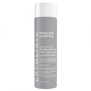 Paula's Choice SKIN PERFECTING 6% Mandelic Acid + 2% Lactic Acid AHA - Peeling Visage - Réduit Visiblement les Rides et Ridules - avec Acide Mandélique & Acide Lactique - Tous Types de Peaux - 88 ml (Paula's Choice Europe, neuf)