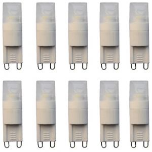 Aoxdi Dimmable Ampoule LED G9 1.5W, Blanc Froid, COB LED Ampoule &agrave; Culot G9 Spot Lampe, AC220-240V, Lot de 10 (Aoxdi, neuf)