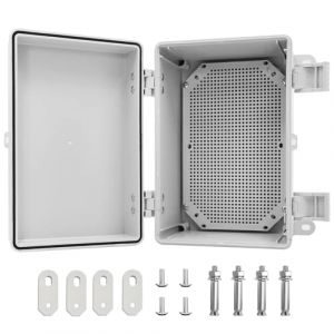 CHENGPI Boite de Derivation avec Couvercle à Charnière en Acier Inoxydable,Boîtier électrique étanche IP65 Boîtier en Plastique ABS,60x50x22CM (WeiQiang1128, neuf)