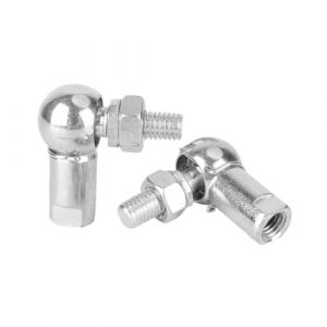 JNNJ 2 Pièces Kit De Joints à Rotule Pour Tringlerie Angulaire, Roulement à Rotule Avec Goujon, Roulement D'extrémité De Tige à Rotule En Forme De L, Joint Roulement Fileté Avec Goujon(M6) (KJHmaoyi, neuf)