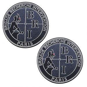 Écusson brodé à coudre avec emblème de l'armée nationale française CSI ADS CDSF BRI (APBVIHL, neuf)