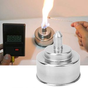 Lampe &agrave; alcool en acier inoxydable, lampe de laboratoire, br&ucirc;leur &agrave; alcool de haute qualit&eacute;, 200 ml pour le chauffage de laboratoire durable incassable (Guoenir, neuf)