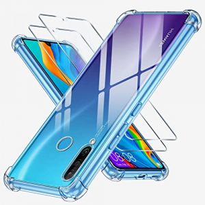 Pnakqil Coque pour Huawei P30 Lite/Nova 4e avec 2 Pi&egrave;ces Protection &Eacute;cran Verre Tremp&eacute;, Transparente Silicone &Eacute;tui TPU Housse Antichoc pour Huawei P30 Lite (6.15 Pouces) (UNA KADAMS, neuf)