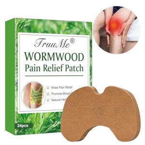 24 Pièces Patch Chauffant, Patch Anti Douleur Genou, Patch Genoux Anti Douleur, Patch Moxibustion Auto-Chauffant, Patch Anti-Douleur en Absinthe, pour le Soulagement de la Douleur au Genou (YU LOOK, neuf)