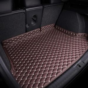 ZDDYUU Cuir Tapis Coffre Voiture pour Fiat 500/500C/500E/Abarth 500 2007-2020 2021 2022, Cuir Protection Tapis Antid&eacute;Rapant Imperm&eacute;able Int&eacute;rieur Accessoires,B (Chaojidababy, neuf)