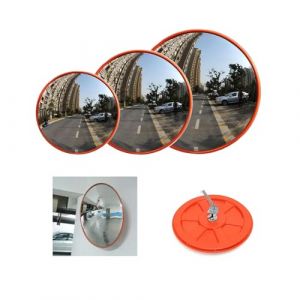 Miroir de sécurité convexe pour garages et magasins Miroir panoramique Miroir de rue Miroir de sortie, Miroir de sécurité, 60 cm (WilliamKT888, neuf)