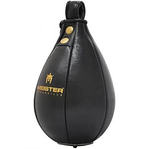 Meister SpeedKills Sac de Vitesse en Cuir avec vessie légère en Latex Noir Taille S 19 x 12,7 cm (Meister Elite Gear & Apparel, neuf)