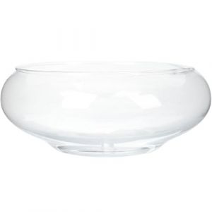 Pot de fleur de lotus rond de 15,2 cm, bol de fleur de lotus transparent, bol d&eacute;coratif en verre pour fleurs, plantes succulentes, plantes hydroponiques, poissons, d&eacute;coration d'int&eacute;rieur (YoOpaTia, neuf)