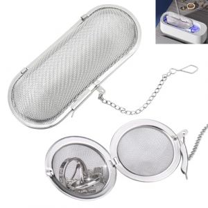 ANBOO 2pcs Paniers De Nettoyage Avec Serrure Pour Nettoyeur &Agrave; Ultrasons, Bac A Ultrasons, Maille Fine En Acier Inoxydable,Id&eacute;al Pour Bijoux Et Petites Pi&egrave;ces De Montre (ANBOO Direct EU, neuf)