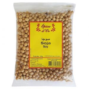 Graines de Soja 200g - Epice d'Or, Qualité Supérieure, Riche en Protéines, Idéal pour Soupe Purée Plat Végétarien (Tradcofrance, neuf)