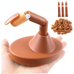 1 ensemble de mains d'entra&icirc;nement pour ongles en acrylique, ensemble d'entra&icirc;nement professionnel r&eacute;aliste pour les ongles avec base antid&eacute;rapante, 3 doigts + 100 pointes ' marron (Nchhogtvo, neuf)