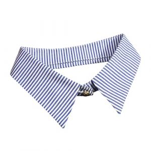 DINSOAVR Cravates, faux cols, femmes hommes décoratifs rayés faux col revers détachable chemisier col ras du cou collier demi-chemise accessoire de vêtements (guangzhoujucikejiyouxiangongsi, neuf)