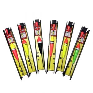 6 pièces Flotteur Peche, Bouchon Peche Truite, Flotteur Peche au Coup, Bouchon de Peche, Flotteur de pêche avec Plomb, Ligne de Pêche et Hameçon Convient pour la rivière l'étang Poissons Communs (A) (Flivra EU, neuf)