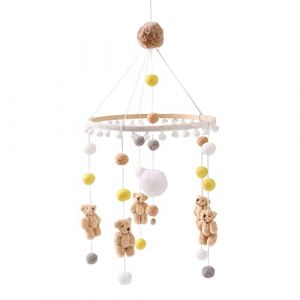 B&eacute;b&eacute; Mobile, Lit b&eacute;b&eacute; mobile carillon &agrave; vent hochet jouet Mobile Musical Lit b&eacute;b&eacute;, Mobile Lit B&eacute;b&eacute; Cloche de lit suspendue pour chambre de b&eacute;b&eacute; Carillons &eacute;oliens mobiles pour lit de b&eacute;b&eacute; (Okssud, neuf)
