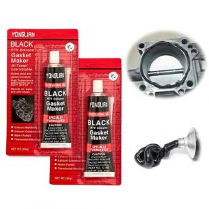 Mastic d'étanchéité pour moteur, pot d'échappement, 2 x 85 g, mastic d'étanchéité en silicone, mastic d'étanchéité pour radiateur, carter d'huile de transmission, carter d'huile pour réparation de (Economic gear, neuf)