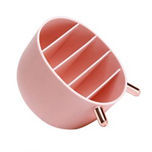 NOLITOY 1 Boîte cosmétique porte-gobelet stylo pour bureau porte-pinceau de maquillage lèvre cosmetic organizer caisson dressing support de stockage de cosmétiques rose (M.Meteorite, neuf)