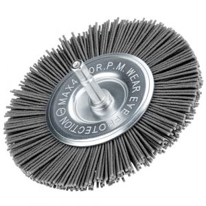 QWORK&reg; Brosse Perceuse Nylon 100 mm, Grain 120, Tige Hexagonale 1/4" - pour Poncage Fin et Polissage, Compatible Perceuse, Visseuse & Meuleuse (shavinglikes, neuf)