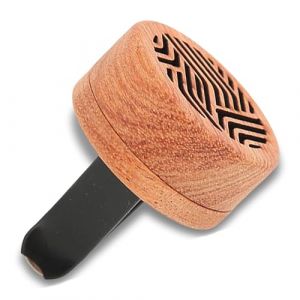 Clip de Ventilation pour Diffuseur de Voiture, Diffuseur D'huiles Essentielles en Bois, Mini Diffuseurs avec Roche Volcanique, D&eacute;coration de D&eacute;sodorisant Portable sans Eau (Kireina-eu, neuf)