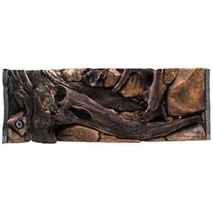 WYSKONT Fond d'Aquarium 3D Zakynthos - Fond d'Aquarium - Accessoires d'Aquarium - Fond - D&eacute;coration Aquarium - 97x36 cm pour Aquarium 100x40 cm - Couleur Marron - Aquarium Grand (WysKonT, neuf)
