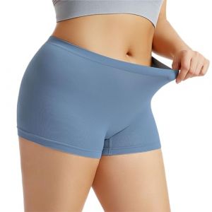 Chanpning Anti Frottement Cuisse Femme sous Robe Culottes sans Couture Boxer Short Sécurité Taille Haute Pantalons De Cyclisme Sport Douce Culotte sous Jupe Shorty Gainant sous-Vêtements (Blingko, neuf)
