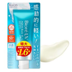 Bioré UV Biore Aqua Rich Watery Essence Écran Solaire SPF50+ PA++++ 110g Crème Solaire Made in Japan (REMOA FR, neuf)