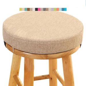 Coussin de Tabouret Ronde - Galette de Chaise Ronde Confortable - 30/35/40/45/50cm - Coussin de Chaise pour Salle à Manger, Cuisine, Bureau, Bar, Jardin, Intérieur/Extérieur(A15,40x5CM/15.7x2inch) (Fengzi Comprehensive, neuf)