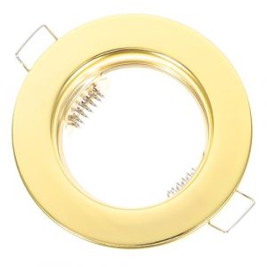 G&eacute;n&eacute;rique Bo&icirc;tier Encastr&eacute; en Fer pour Spots Mr16 Clips de Fixation Robustes Ressorts de Protection pour Luminaires Encastr&eacute;s Finition Dor&eacute;e Installation Facile pour &Eacute;clairage (CLACKUI, neuf)