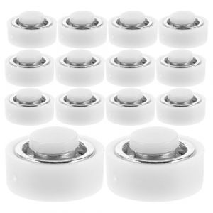 SHERCHPRY 50 Mini Roulements &agrave; Billes Rotatifs Blancs, Socles Rotatifs DIY pour Barrettes &agrave; Cheveux, Accessoires Pr&eacute;cision pour Loisirs Cr&eacute;atifs et R&eacute;paration Moulin &agrave; Vent, Lot de 50 (Dnna Huang, neuf)
