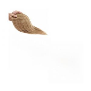 Postiche Femme Topper de cheveux humains 7X13CM postiche supérieure en soie for femmes pièces de cheveux pince dans les extensions de cheveux Topper Postiche Cheveux Femme(10 inches,Dark Blonde) (zuwanguk, neuf)