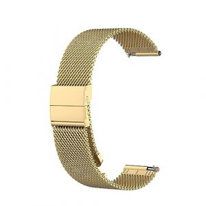 Bracelets compatibles avec Withings ScanWatch Light Strap Bracelet de rechange en maille m&eacute;tallique en acier inoxydable pour montre intelligente ScanWatch Light 37 mm, M&eacute;tal (Lzjsee, neuf)