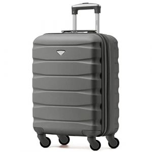 Flight Knight Bagage Cabine Leger a 4 Roues en ABS Approuve par Plus De 30 Compagnies Aeriennes, Dont Air France, easyJet et Ryanair (Priority) 55x40x20cm (Prime Brands Group FR, neuf)