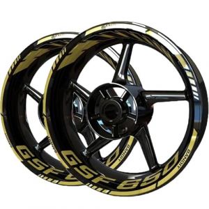 UPIKIT Autocollants réfléchissant de Jante Autocollant Roue Moto À L'intérieur pour Suzuki GSF650 GSF 650 Bandit Autocollants Moyeu Jante Bande Autocollante Réfléchissante Autocollant(Couleur 3) (yuhanbaihuodian, neuf)