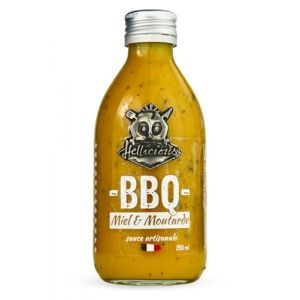 Sauce BBQ miel et moutarde Hellicious - sauce artisanale française (Sauce Piquante, neuf)