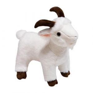 Fellflying Animal en Peluche De Chèvre, Animale D’Oreiller Farcie, De Chèvre en Peluche, Peluche Douce, Oreiller en Peluche De Chèvre, 30cm (kupadet, neuf)