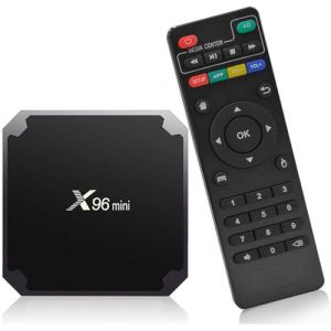X96 Mini TV Box, Lecteur Multimédia de Diffusion, boitier IPTV, en continu Smart Android 10.0 avec Amlogic S905W2 Quad-Core chipset 64 Bits, 2GB/16GB,WiFi,4K HD,H.26 Support Francais 7/7J (France-TV, neuf)
