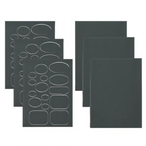LICQIC 6 Feuilles Patchs de Réparation en Nylon, Patch Autocollant, Kit de Réparation pour Doudoune, Imperméable pour Vestes, Tentes, Vêtements D'extérieur (LICQIC, neuf)