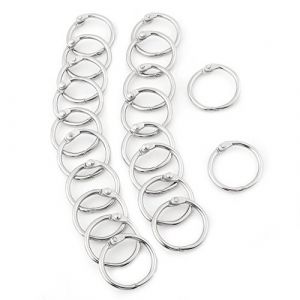 Spirale Reliure Metallique 38mm,20pcs 25-38mm En Métal Feuilles Mobiles à Reliure à Anneaux Argent Grand Anneaux Brisés En Métal Livre Anneaux Porte-Clés Pour Album Scrapbook Artisanat(25mm) (Socialme-eu, neuf)