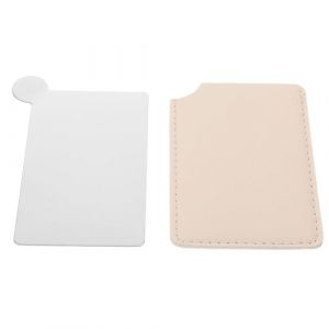 FOMIYES palette de fond de teint outils de maquillage palette de vernis à ongles plateau de mélange de fond de teint palette à ongles outils et accessoires de maquillage faux cuir Silver (Family&Personal, neuf)