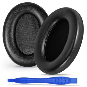 Aurivor Coussinets de Remplacement pour Casque Sony WH-1000XM3 Over-Ear (WH1000XM3)-Coussins avec Housses en Cuir Protéiné Souple Mousse à Mémoire Isophonique et Scellage Renforcé(Noir) (Aurivor FR Storefront, neuf)