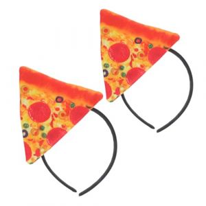 Beaupretty Lot De 2 Serrage-têtes Pizza Orange Amusants En Tissu Doux, Accessoires à Pizza Pour Garçon Et Filles Et Adultes, Déguisement Halloween Et Fêtes à Thème Italien, Taille Unique Confortable (kiLIHK, neuf)
