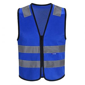 Gilet de Securité Réfléchissant Haute visibilité,Gilet Jaune Réfléchissant,Gilet d'équitation, Fluo Moto Auto, Haute Visibilité, EN20471 Conforme à la Norme (AYKRM HI VIS, neuf)