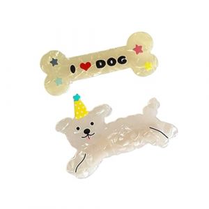 Cheveux de chat à la mode Produisent avec des motifs de poisson Pince à cheveux en résine Dessin animé Décoration de cheveux Coiffure pour un look élégant (HengYuCai, neuf)