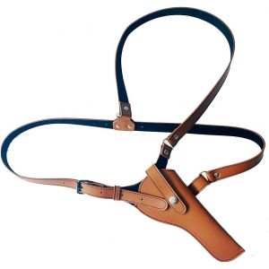 Holster pour Pistolet en Cuir Dissimul&eacute;, Tactique Shoulder Holster, &Eacute;tui Dissimul&eacute; en Cuir M&eacute;di&eacute;val, Porte-Pistolet Revolver Accessoire de Style Steampunk Vintage A (WEMA Store, neuf)