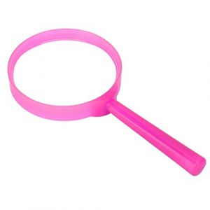 Mini loupe de lecture portable en verre de poche grande loupe durable bijoux HD loupe pour étudiants enfants personnes âgées lecture(Rose) (Poover-eu, neuf)