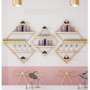 Présentoir de Vernis à Ongles, Organisateur mural de vernis à ongles, présentoir de fournitures d'ongles, étagère de rangement de parfum, support organisateur suspendu for magasin de beauté/ongles(Gol (daixianronglebaihuozhan, neuf)