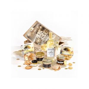 Cellier du Périgord Coffret Haute Gastronomie 2025 : pâté foie de canard 20%, terrine poivre vert, toastinade cèpes, vin blanc moelleux Bergerac AOP 37,5 cl (Cellier du Périgord, neuf)