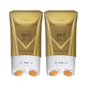 Cr&egrave;Me Raffermissante Pour Le Cou, Anti-Double Menton, Lignes De Collag&egrave;Ne Faciales, Cr&egrave;Me Hydratante Anti-&acirc;Ge Pour Le Cou Et Le D&eacute;Collet&eacute;, Cr&egrave;Me Anti-Rides, 120 Gm (2) (LASX, neuf)