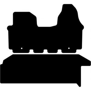 Kovvar Tapis de Sol Compatible avec Opel Vivaro 2001-2014 Correspondant &agrave; la Version: Portes coulissantes Simples | Empattement Long | Qualit&eacute;: Basic (Kovvar, neuf)